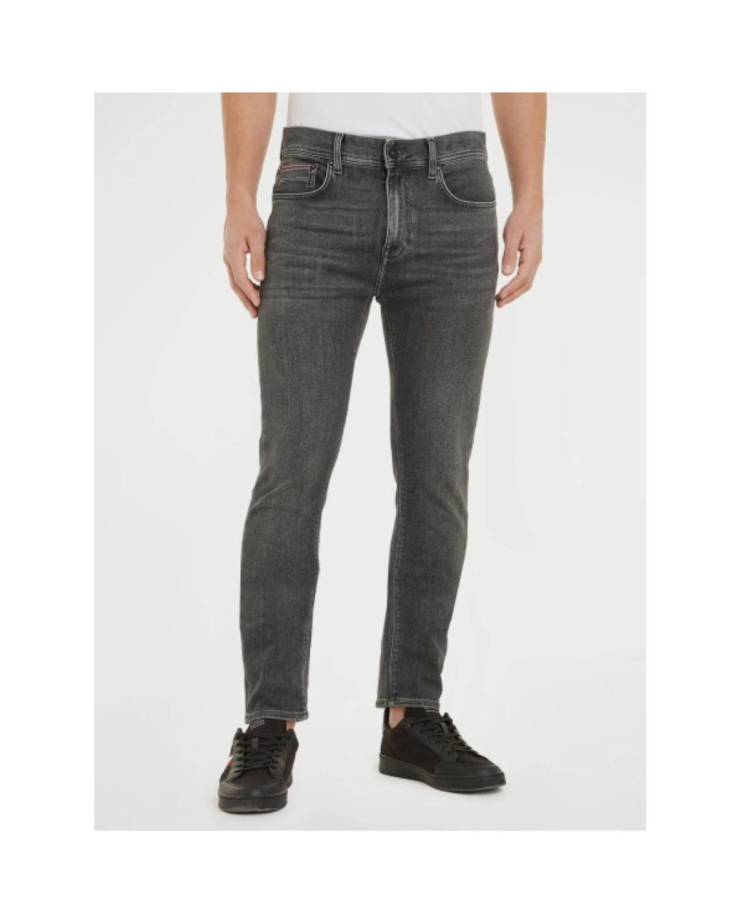 Tommy Hilfiger Gray Slim Fit Jeans for men