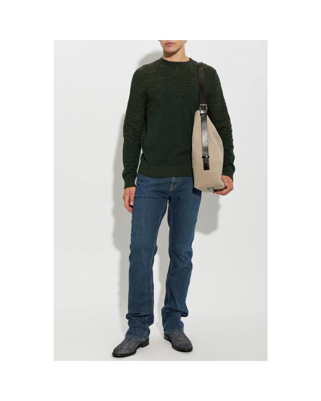 Etro Rundhals-Pullover in Green für Herren