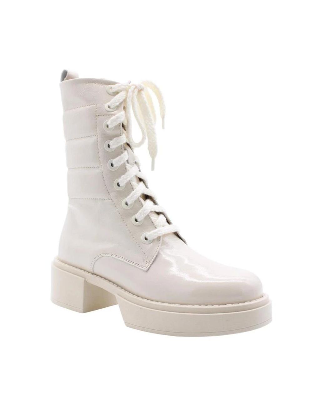 E mia Gray Lace-Up Boots