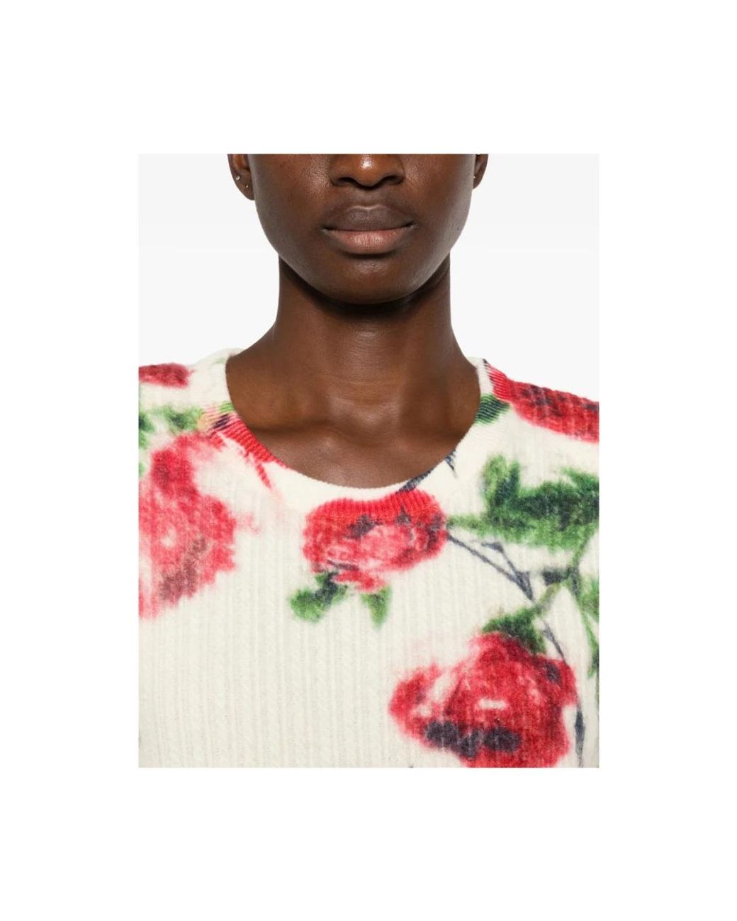 Blumarine Pink Round-Neck Knitwear