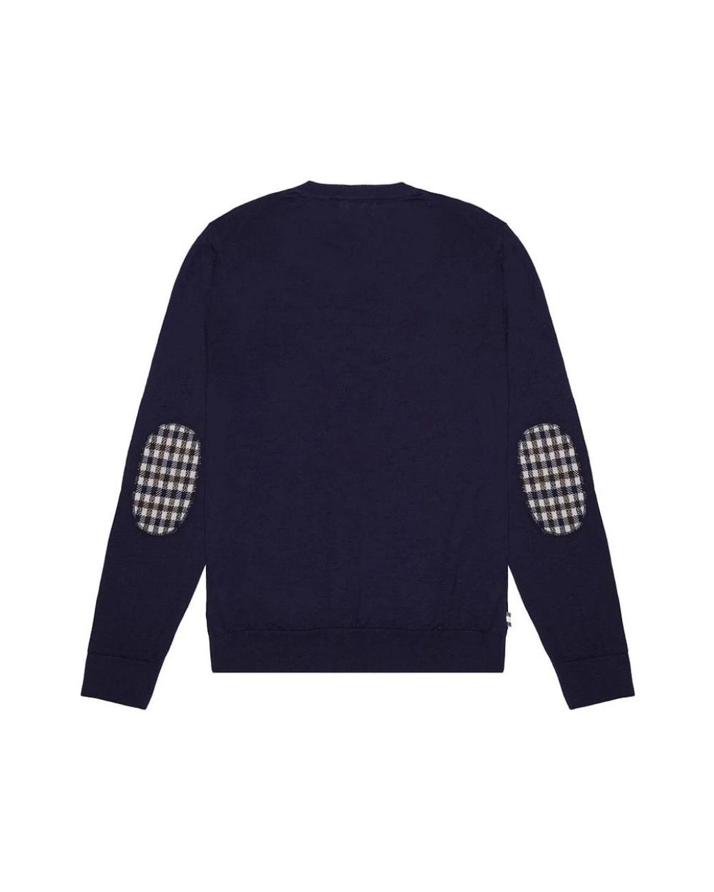 Aquascutum Blue Round-Neck Knitwear for men