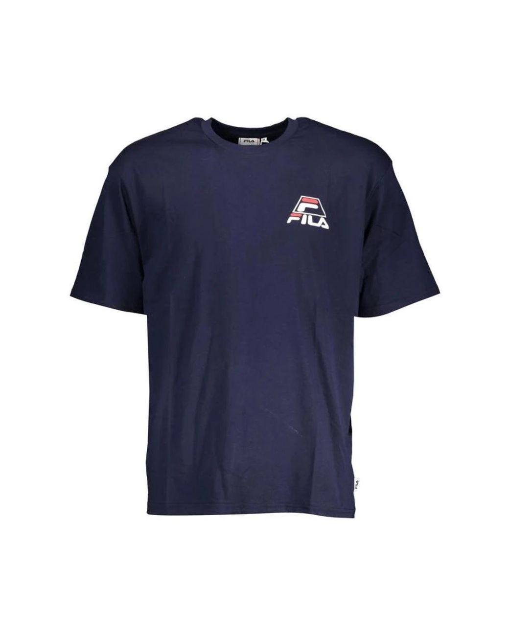 Fila Tops ,Blauw ,Katoen Liberec Logo Tee in het Blue voor heren