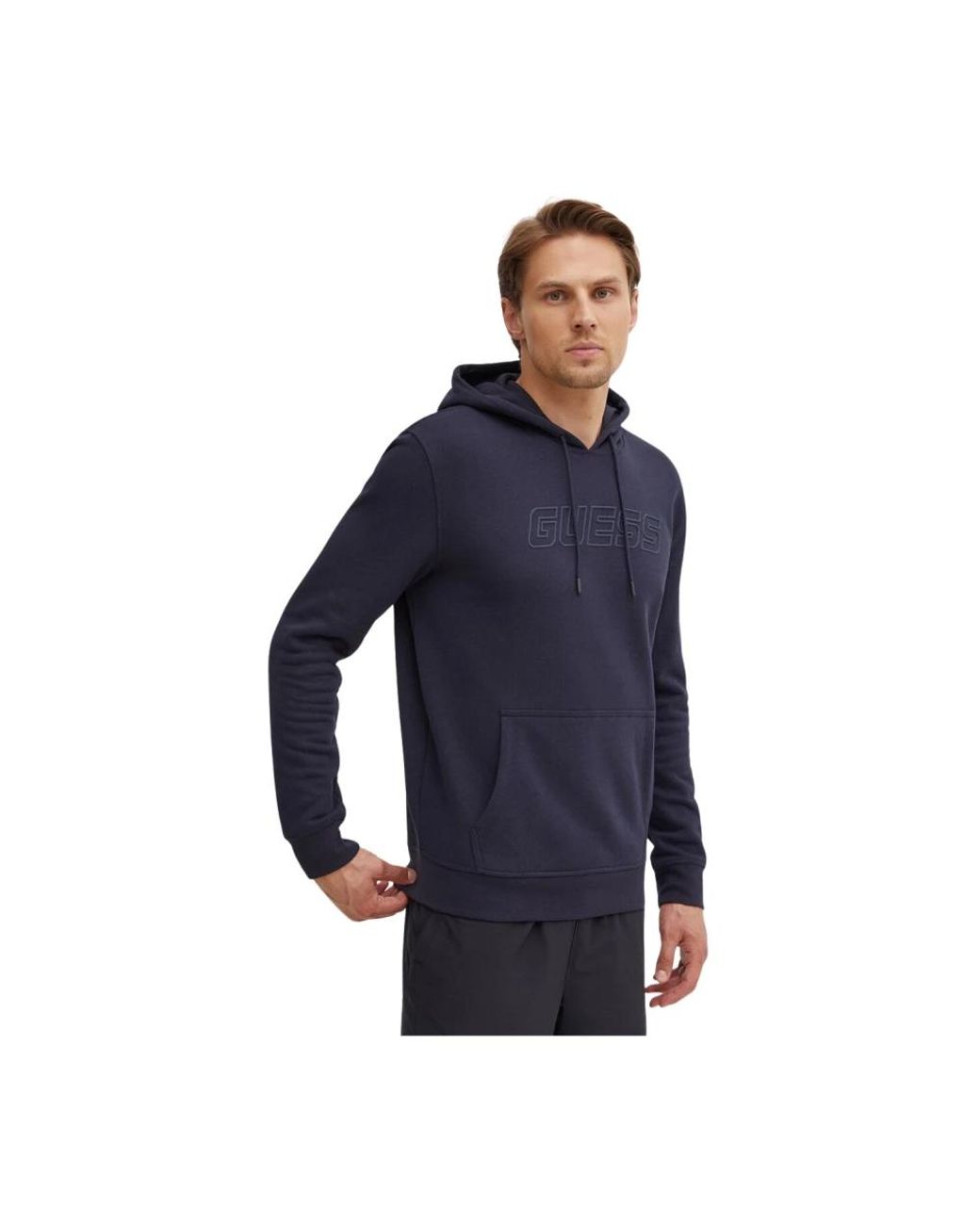 Guess Aldwin Hoodie in het Blue voor heren