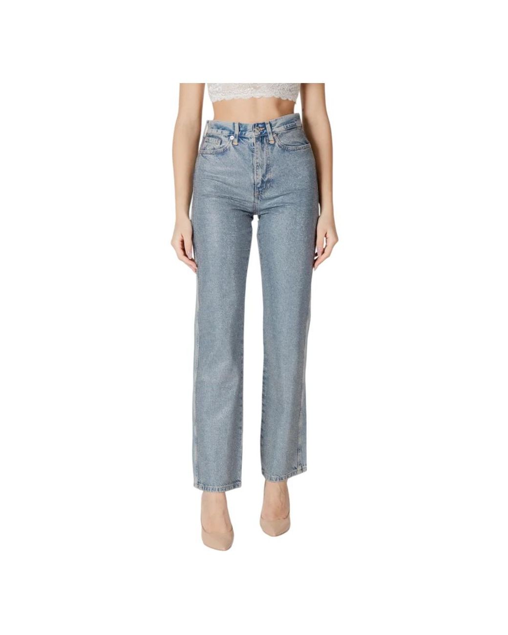 ONLY Blue Straight Fit Jeans