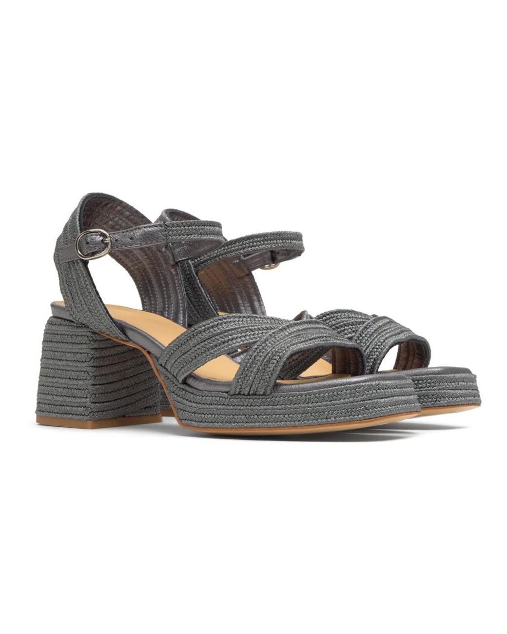 Castaner Gray High Heel Sandals