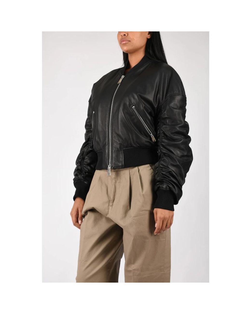 Dondup Brown Leather Jackets