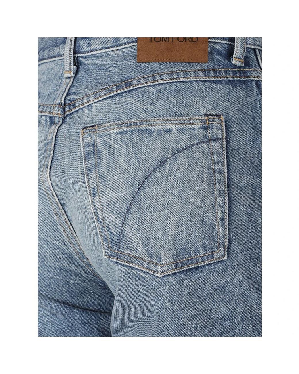 Tom Ford Blue Straight Fit Jeans