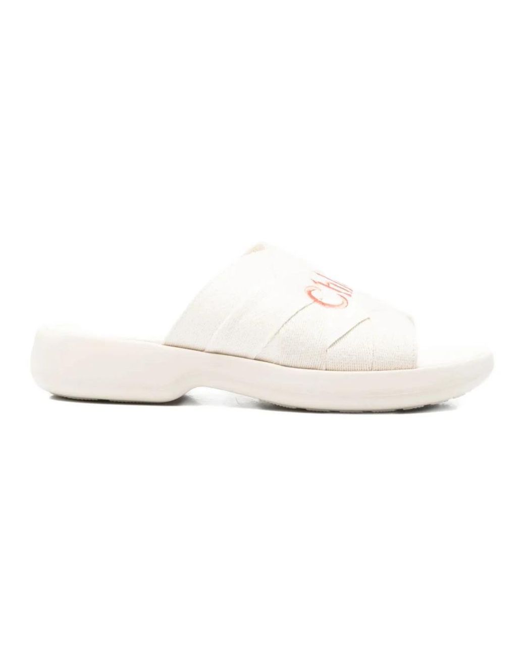 Sliders Chloé de color White