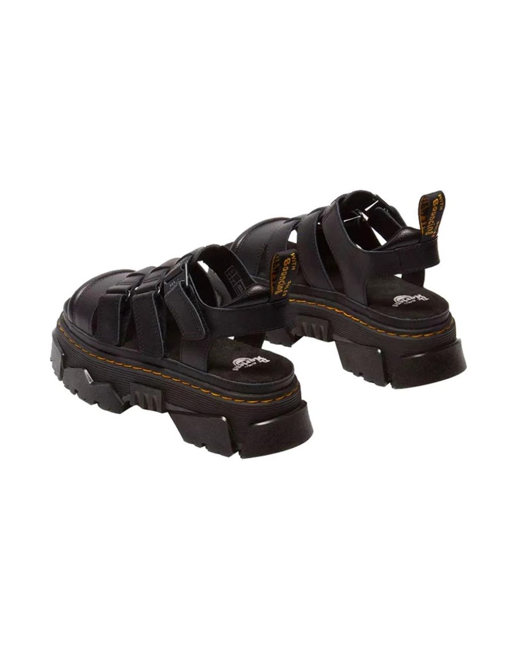 Dr. Martens Black Flat Sandals