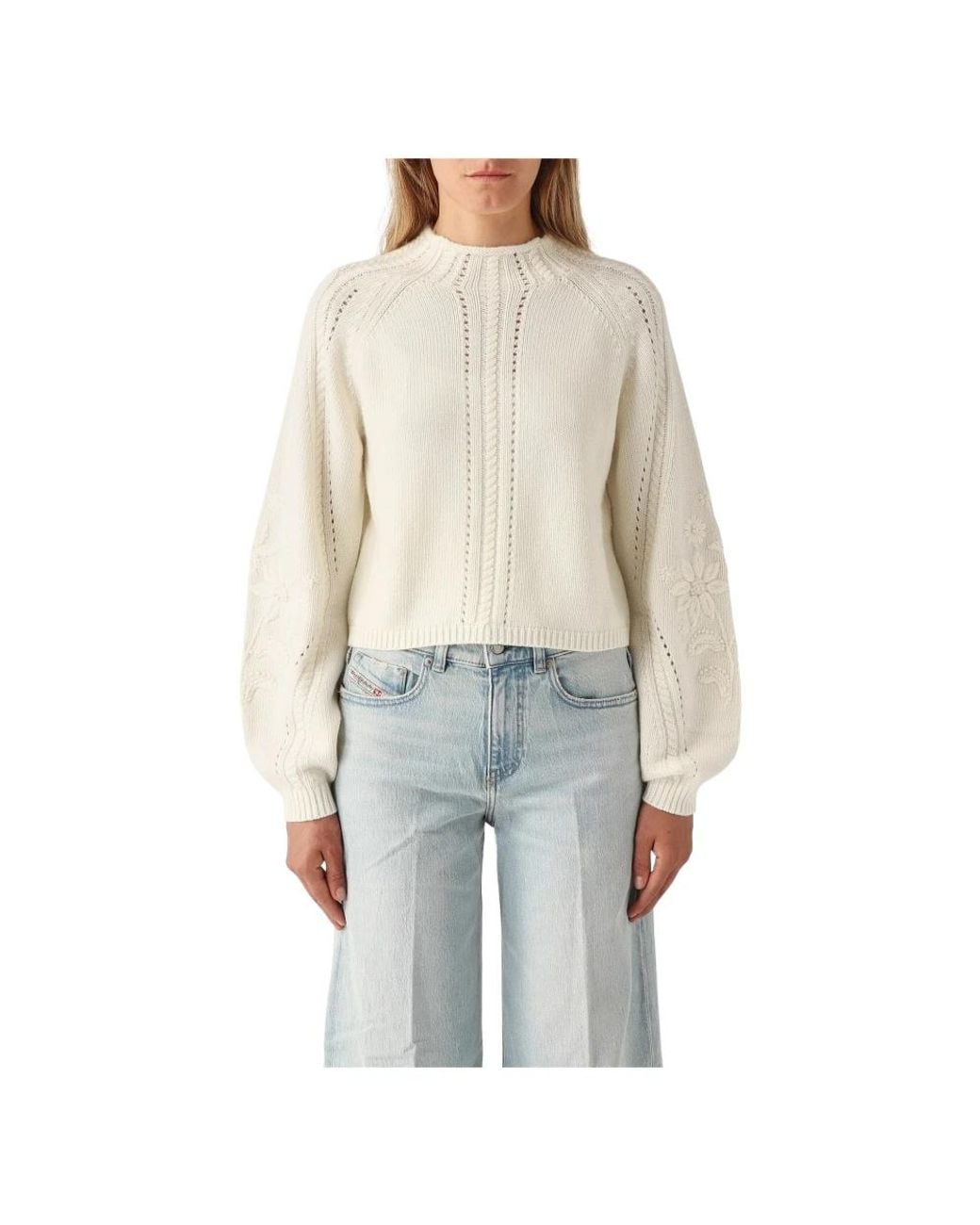 Twinset Natural Round-Neck Strickwaren