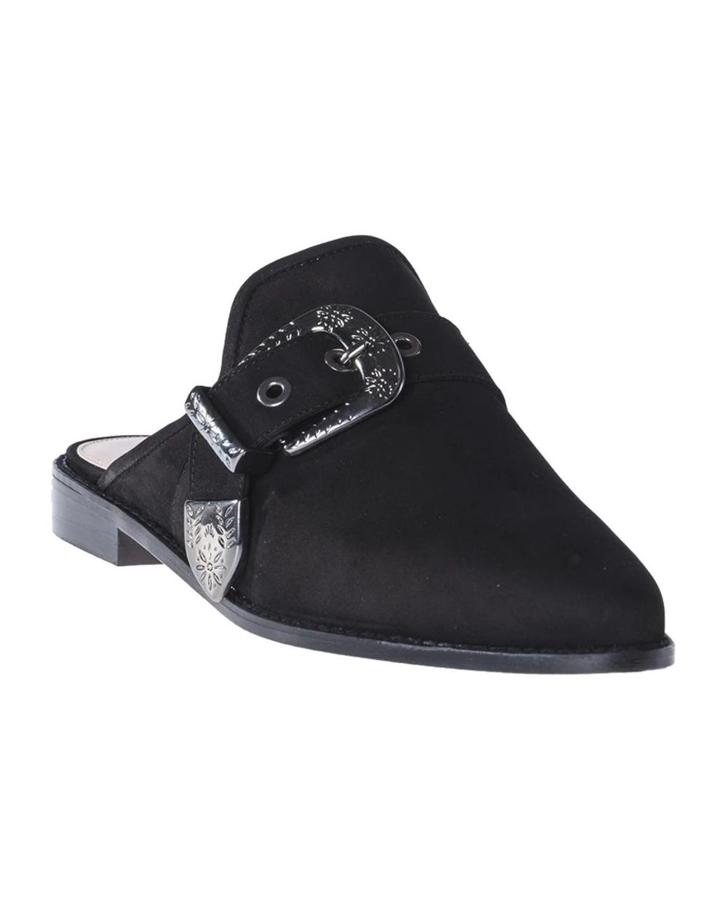 Stuart Weitzman Black Mules