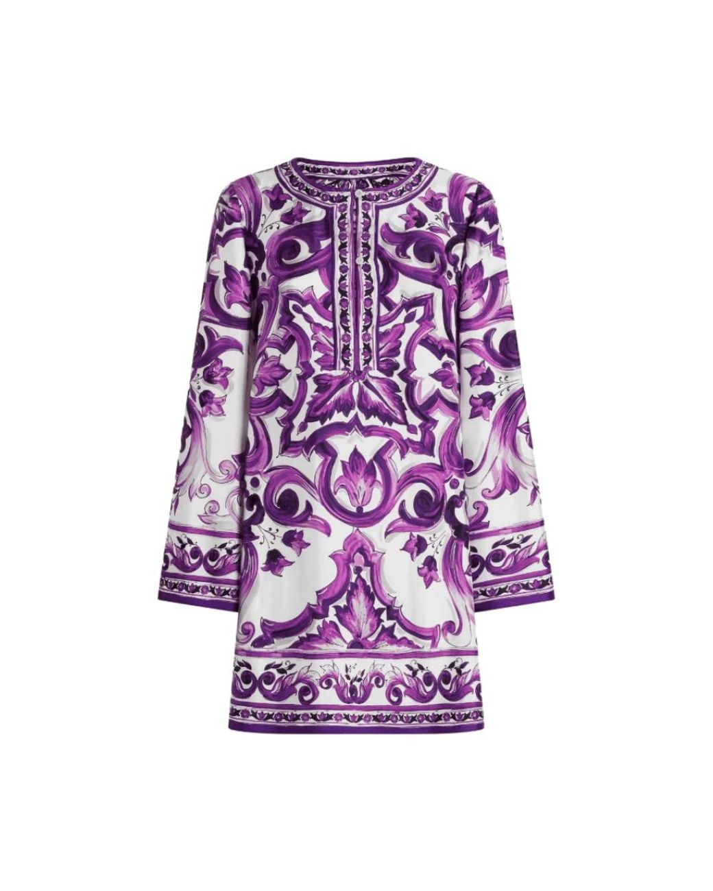 Dolce & Gabbana Purple Short Dresses