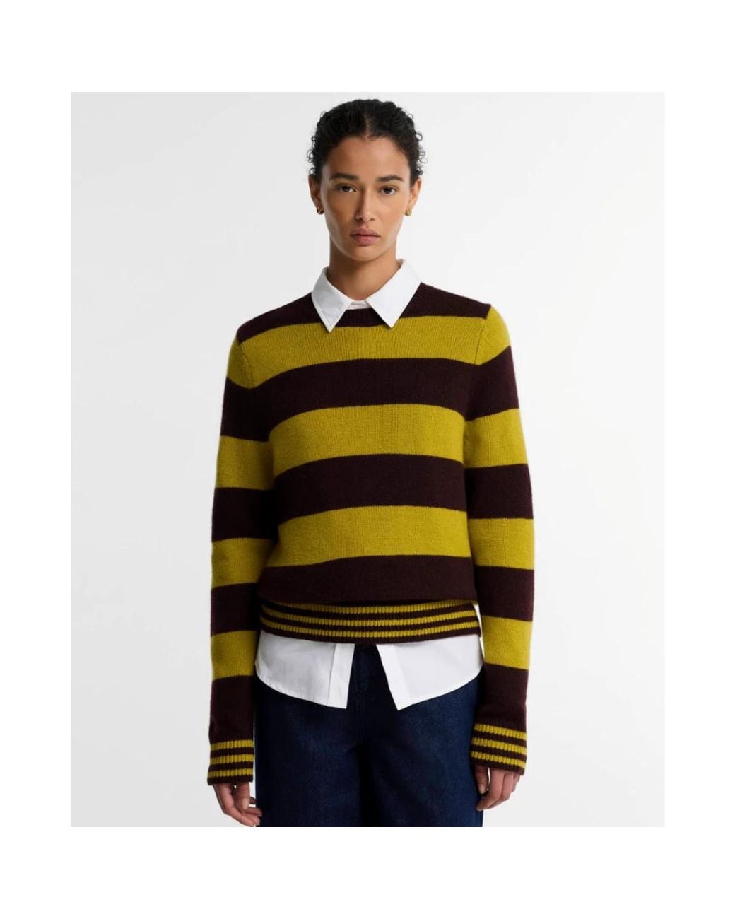 Barbour Yellow Round-Neck Knitwear