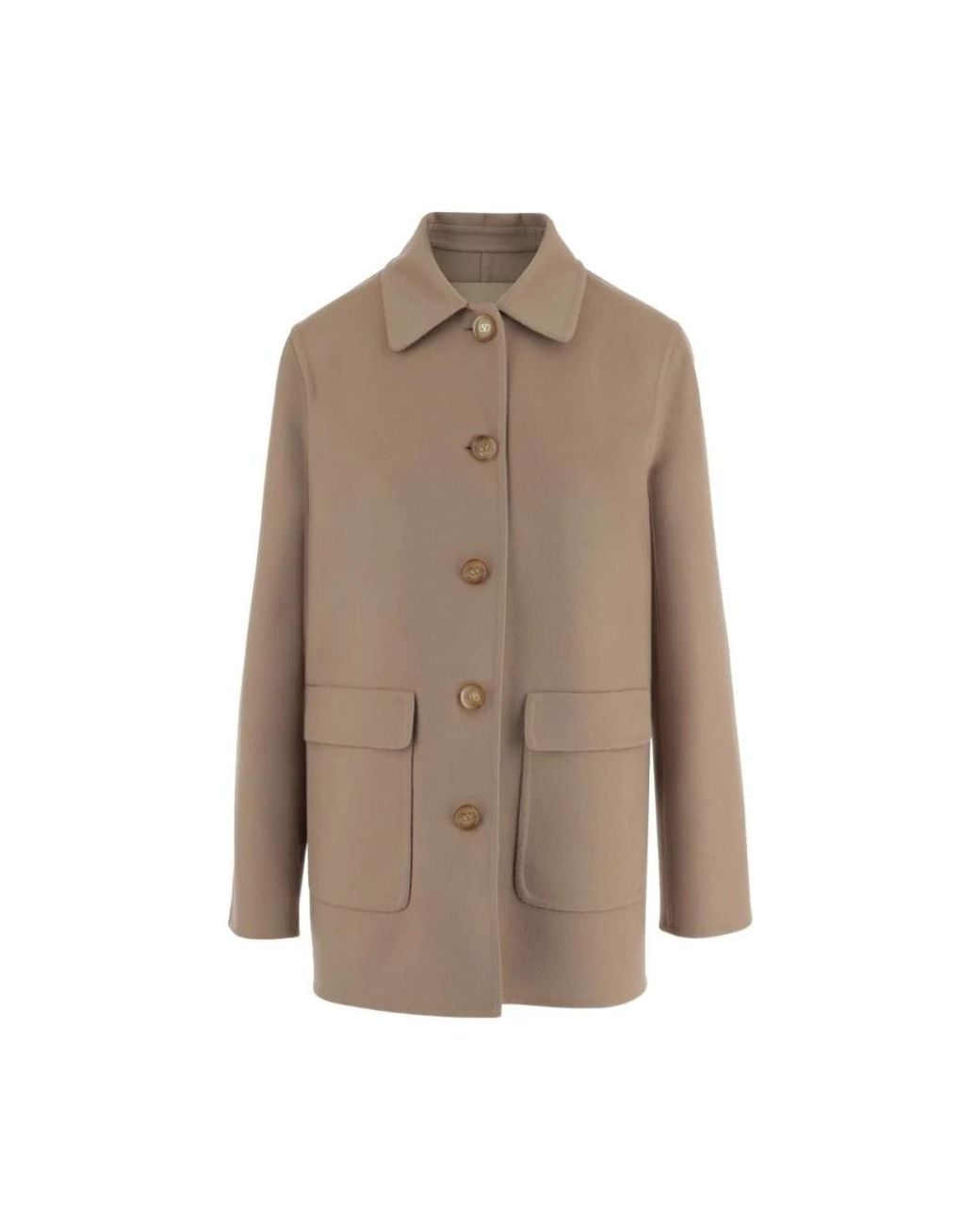 Valentino Garavani Brown Single-Breasted Coats