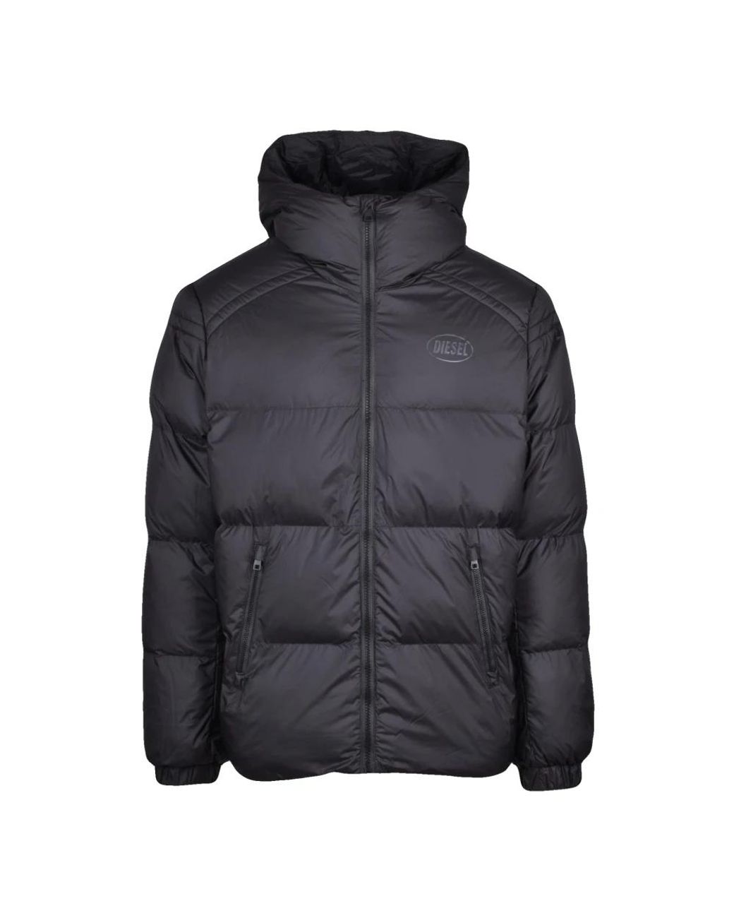 DIESEL Gray Winter Jackets for men