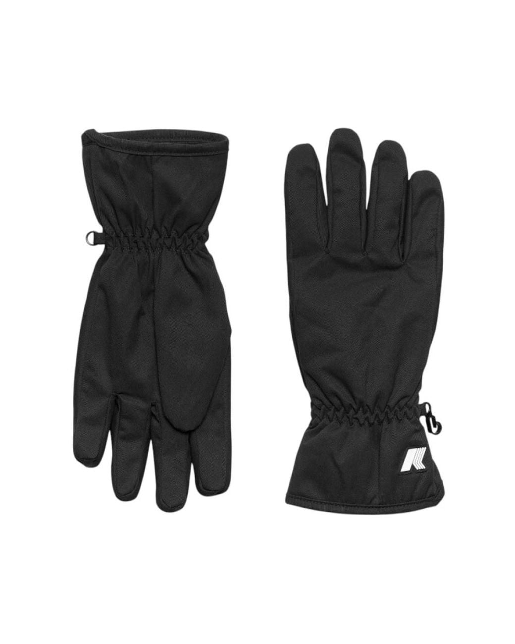 K-Way Black Gloves