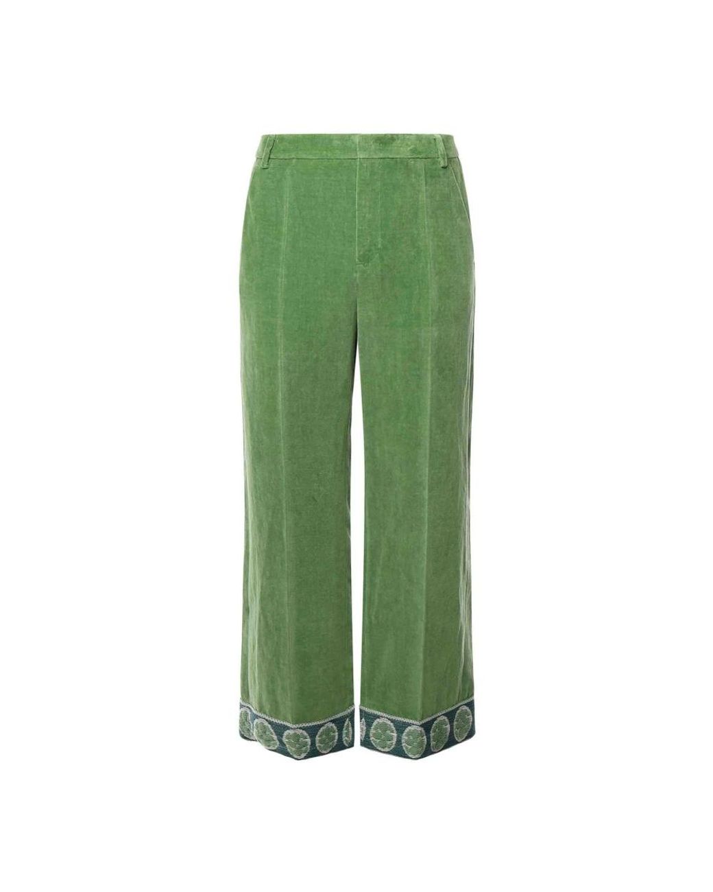 Valentino Garavani Green Wide Trousers for men