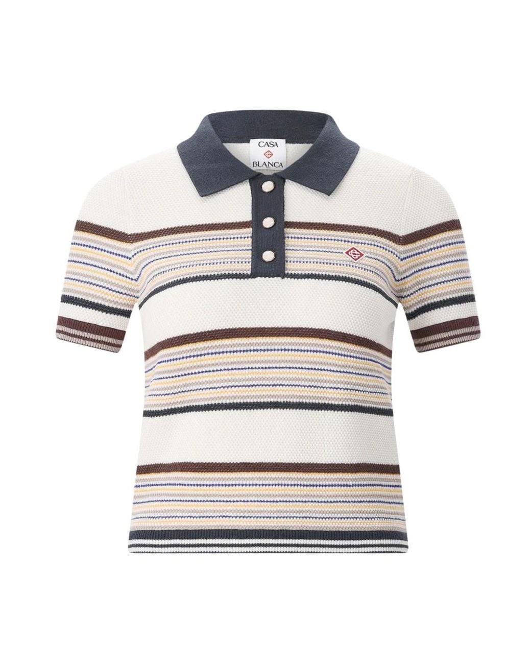 Casablanca White Polo Shirts