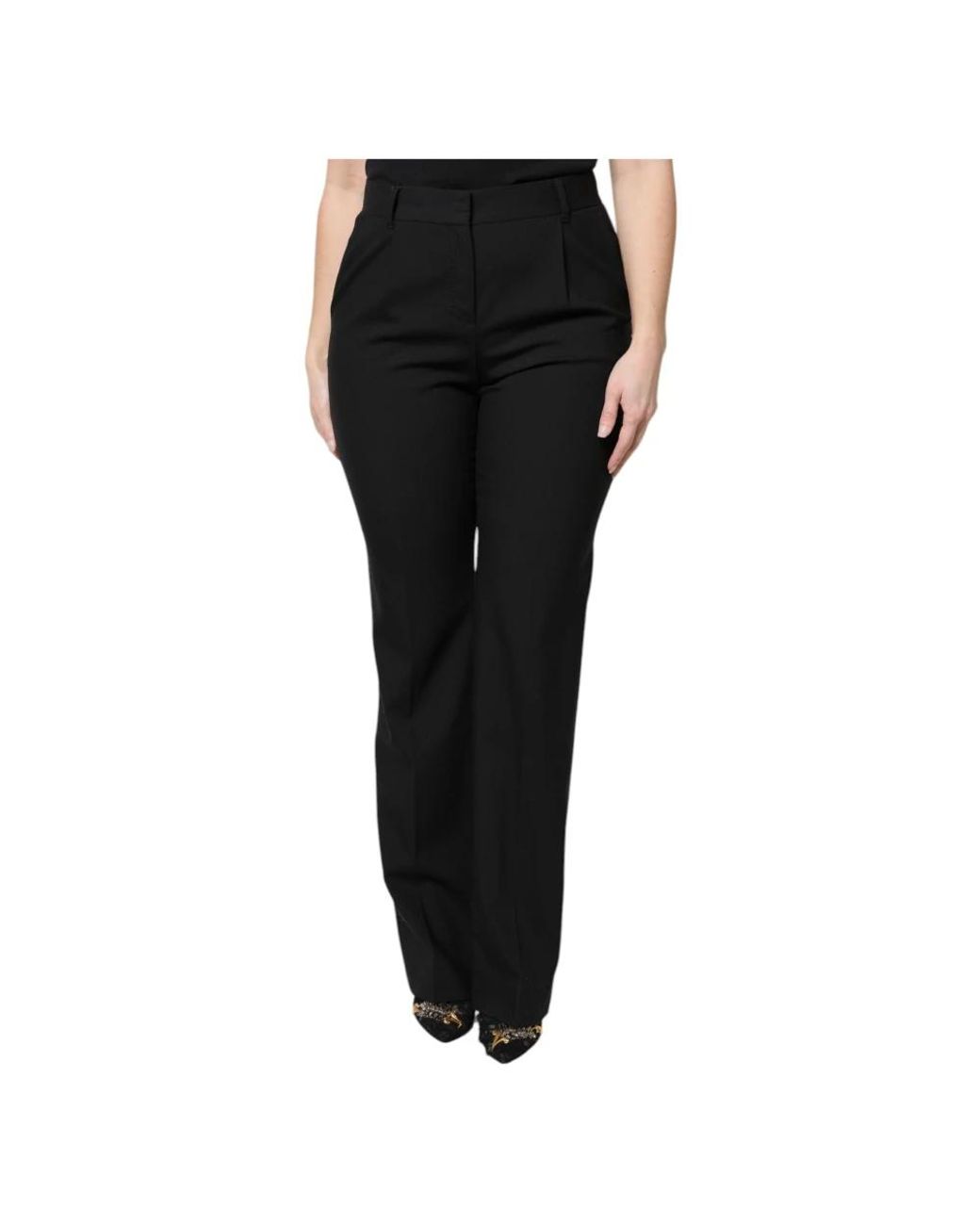 Dolce & Gabbana Black Straight Trousers