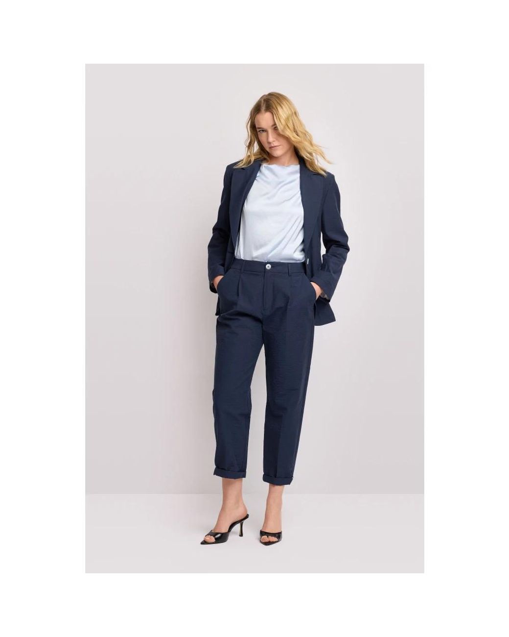 Kocca Blue Cropped Trousers