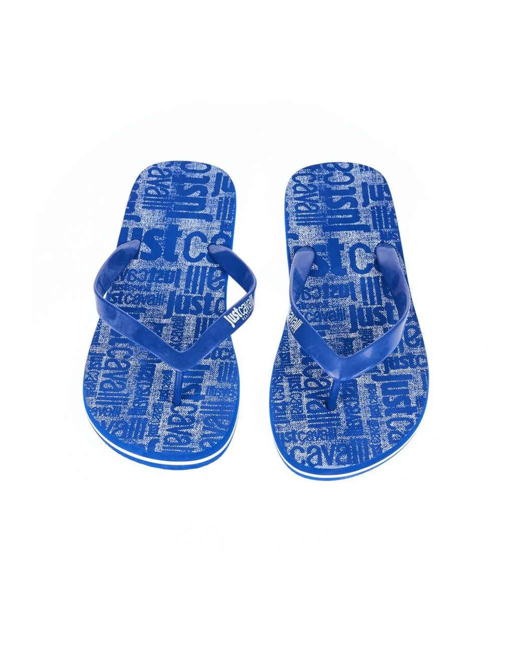 Just Cavalli Blue Flip Flops for men