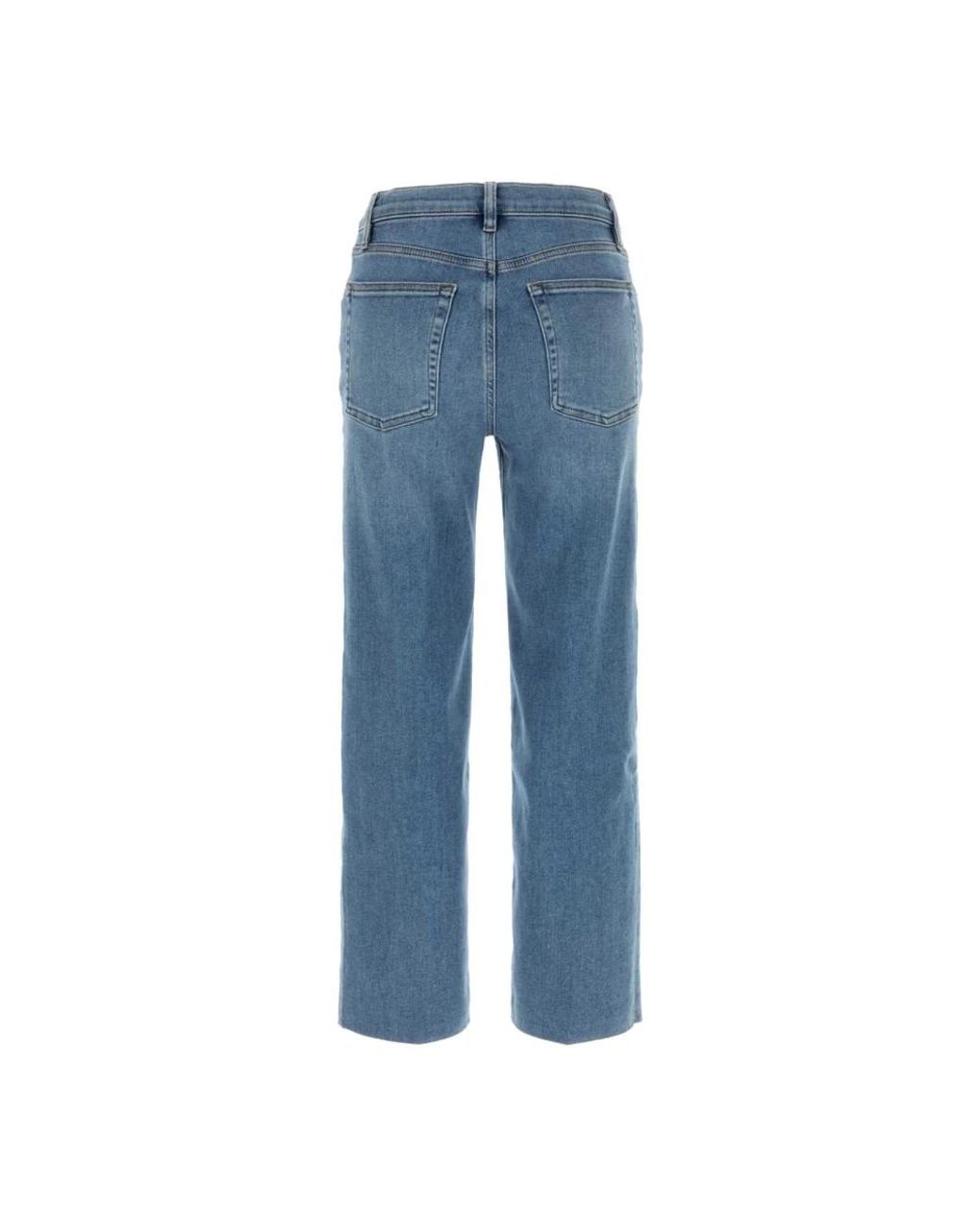 FRAME Blue Straight Jeans