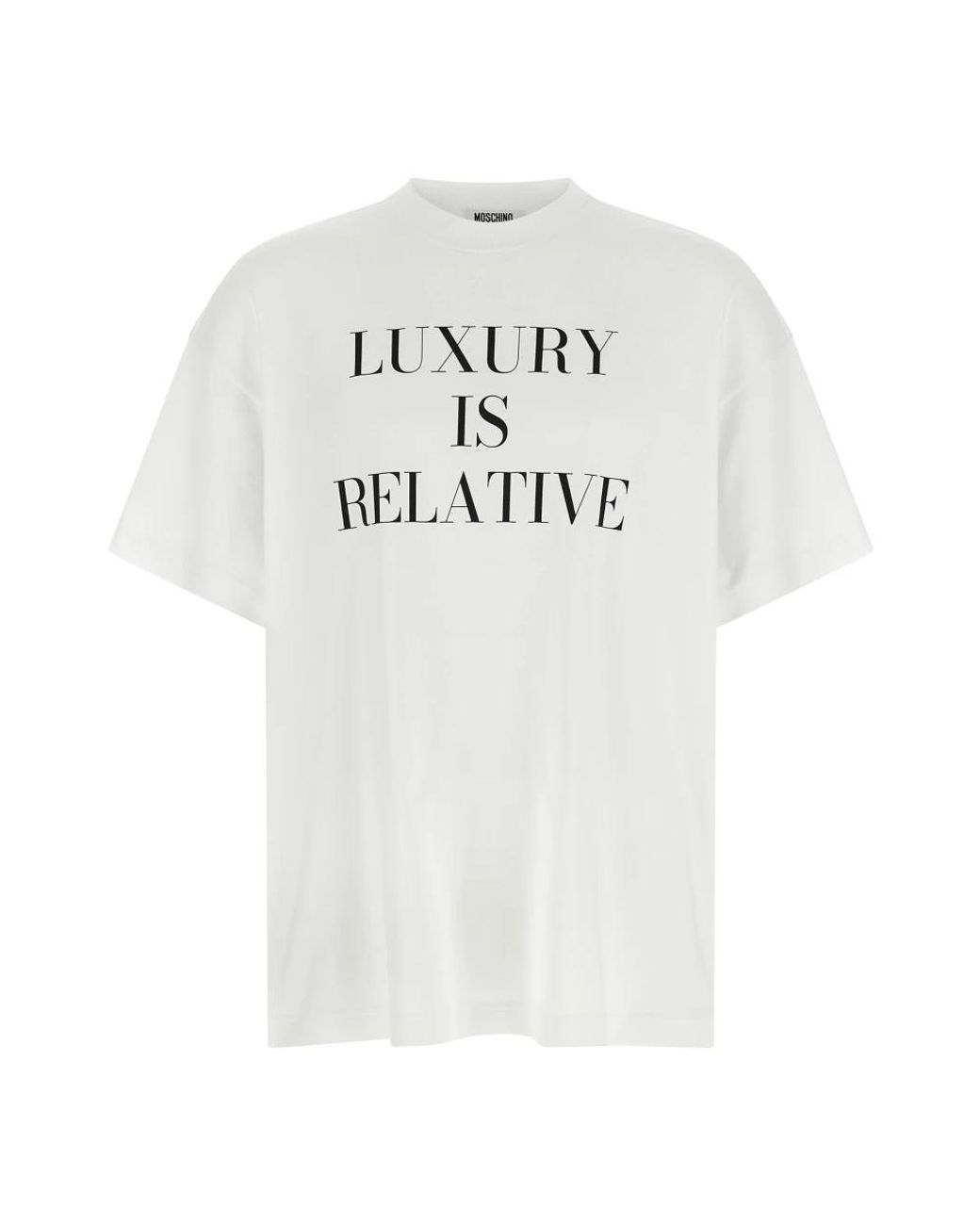Moschino T-Shirt Met Print in het White