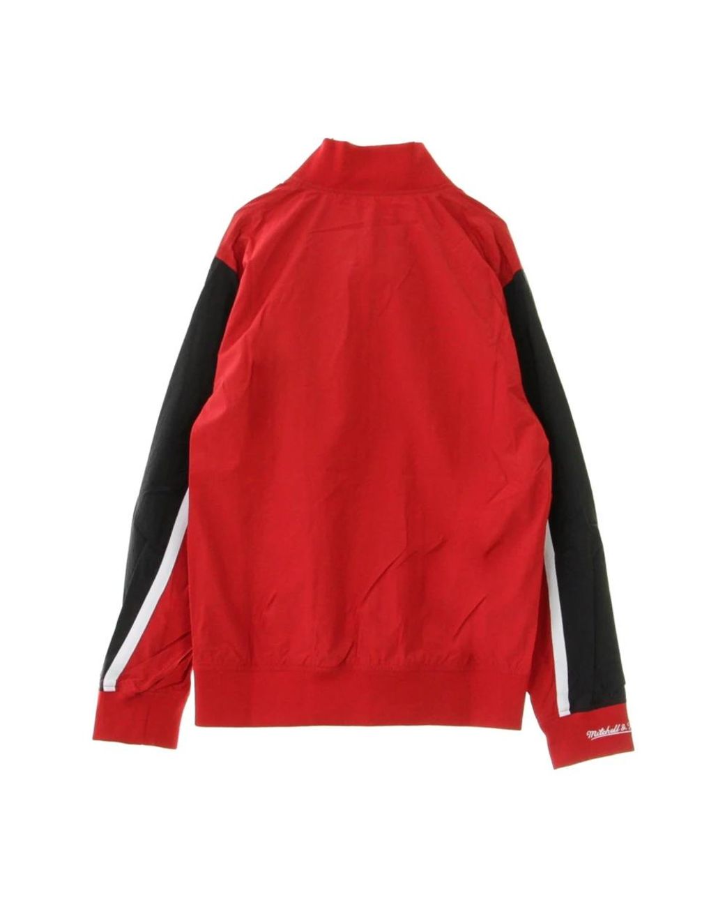 Mitchell & Ness Jassen ,Veelkleurig ,Polyester Nba Hook Shoot Warm Up Jacket in het Red voor heren