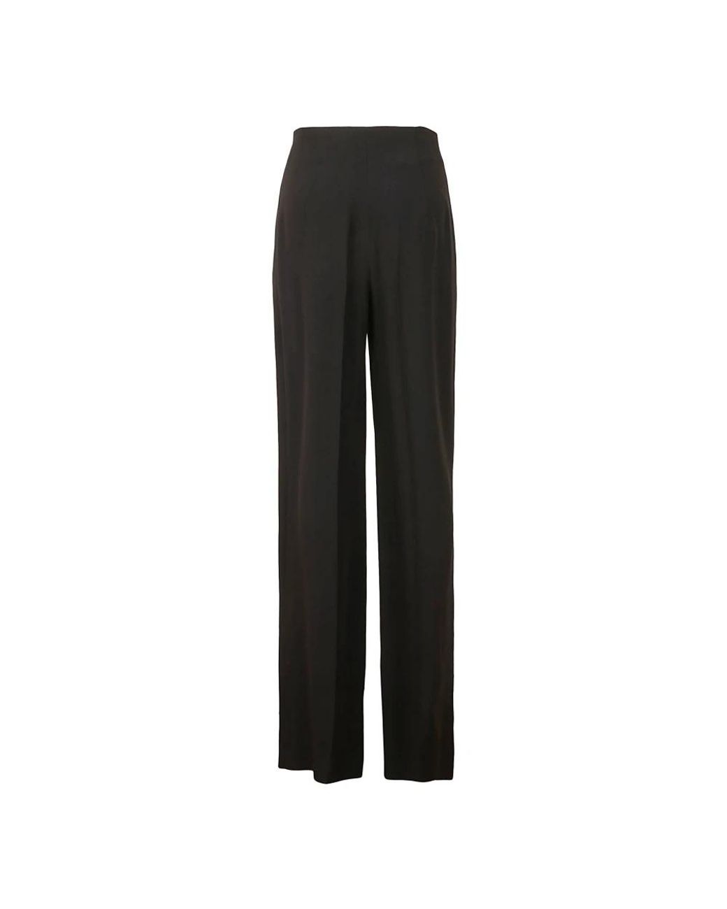 Alberta Ferretti Black Straight Trousers