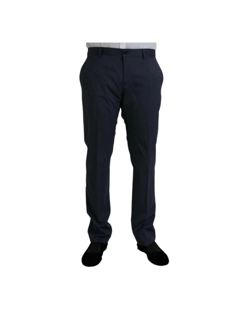 Dolce & Gabbana Blue Suit Trousers for men