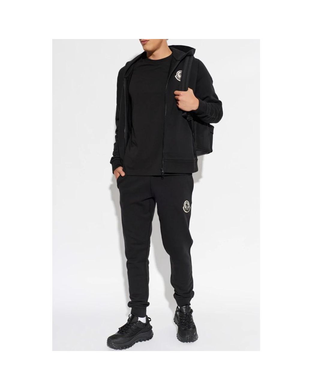 Moncler Black Sweatpants for men