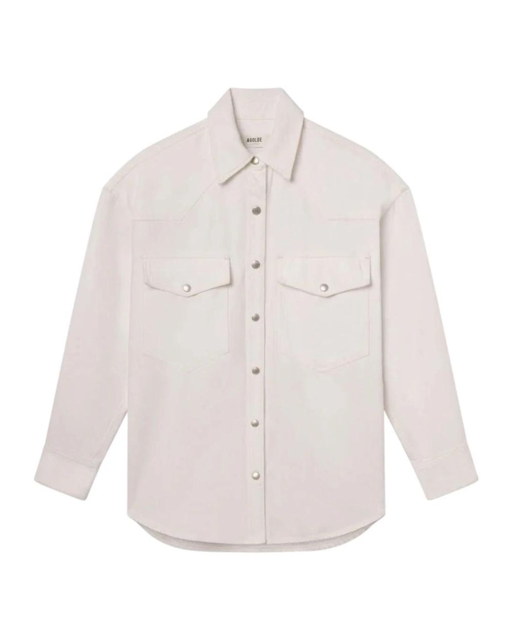 Agolde Lotta Shirt in het White