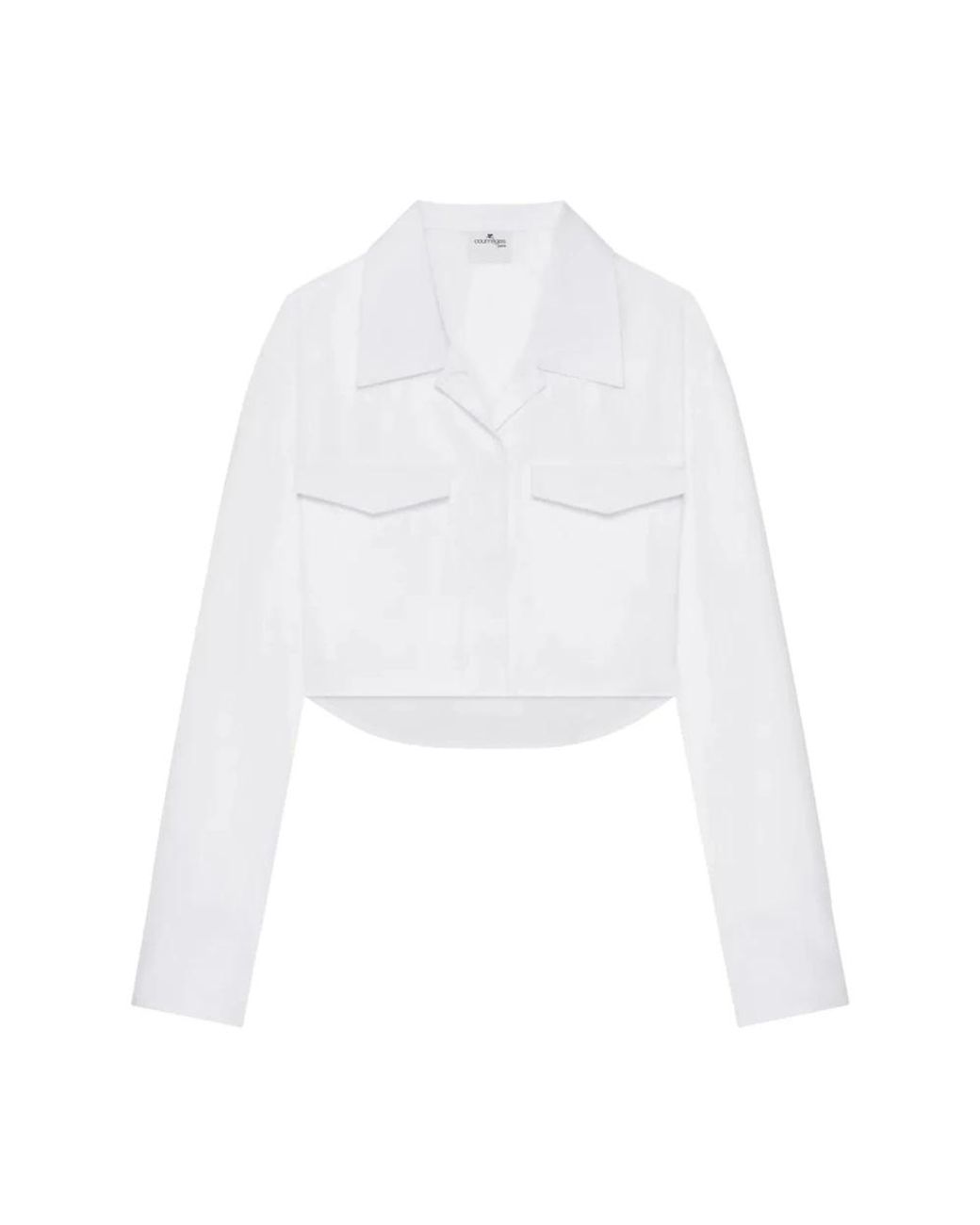Courreges Overhemden ,Wit ,Shirts in het White