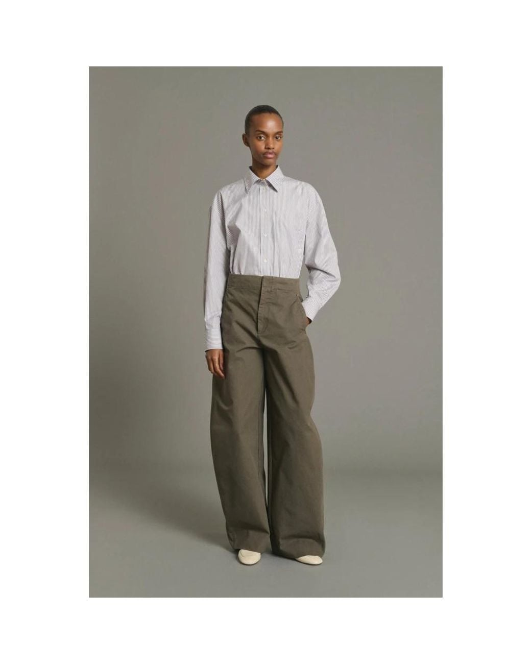 Soeur Gray Wide Trousers