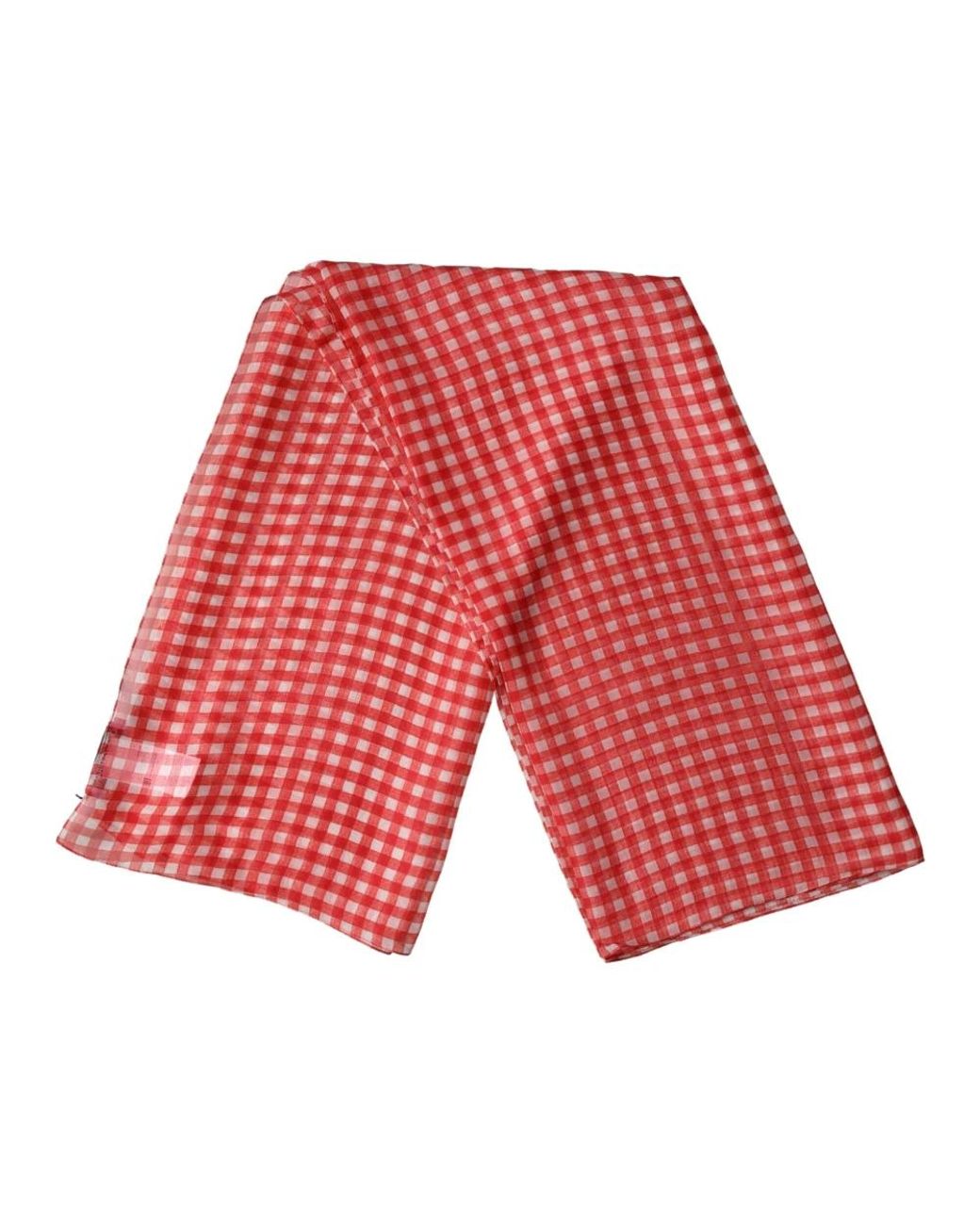 Dolce & Gabbana Red Silky Scarves