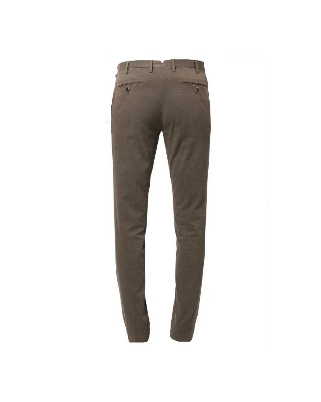 PT Torino Gray Slim-Fit Trousers for men