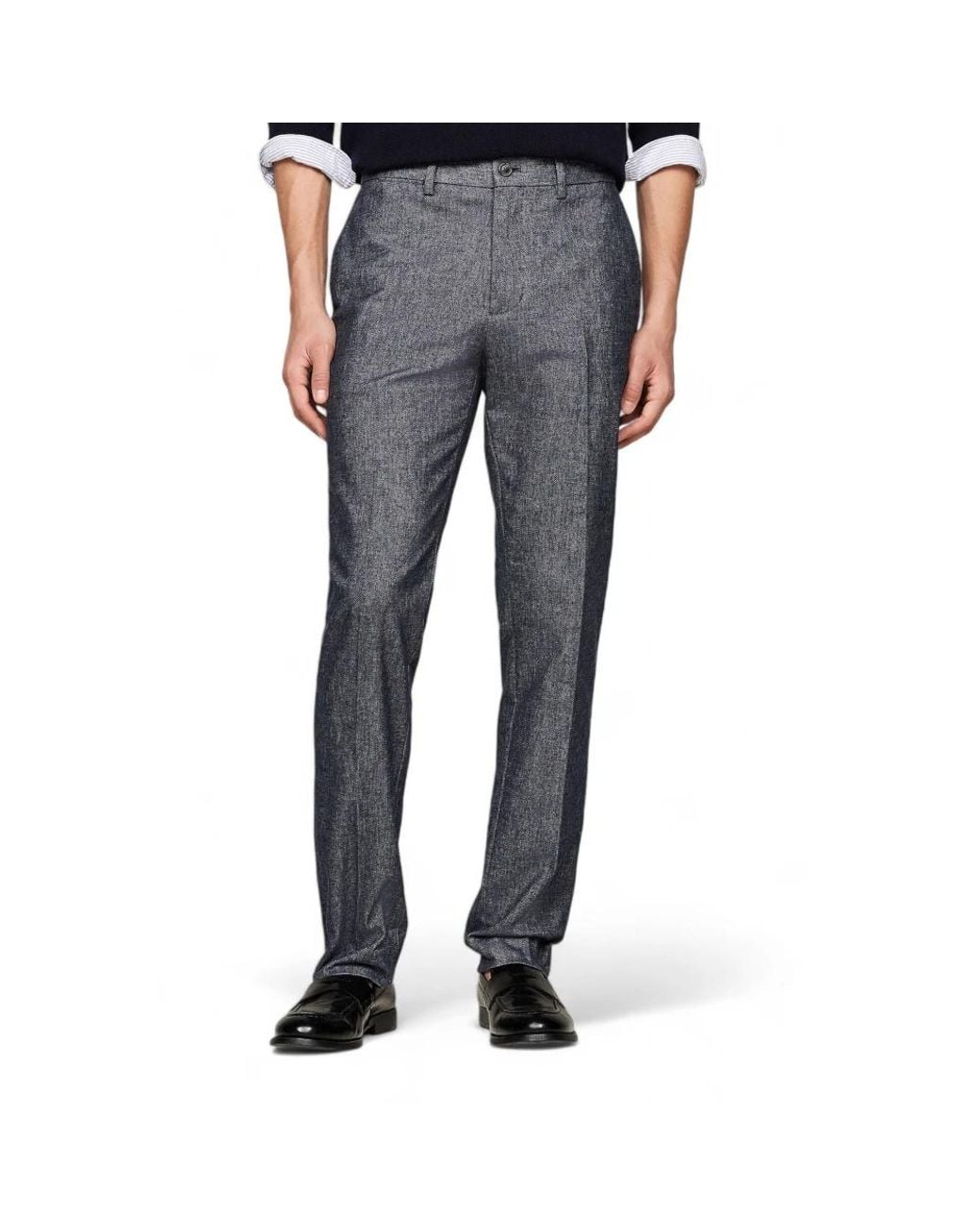 Tommy Hilfiger Gray Straight Trousers for men