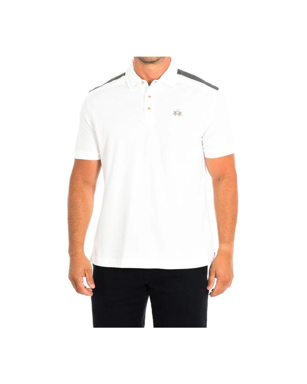 La Martina White Polo Shirts for men
