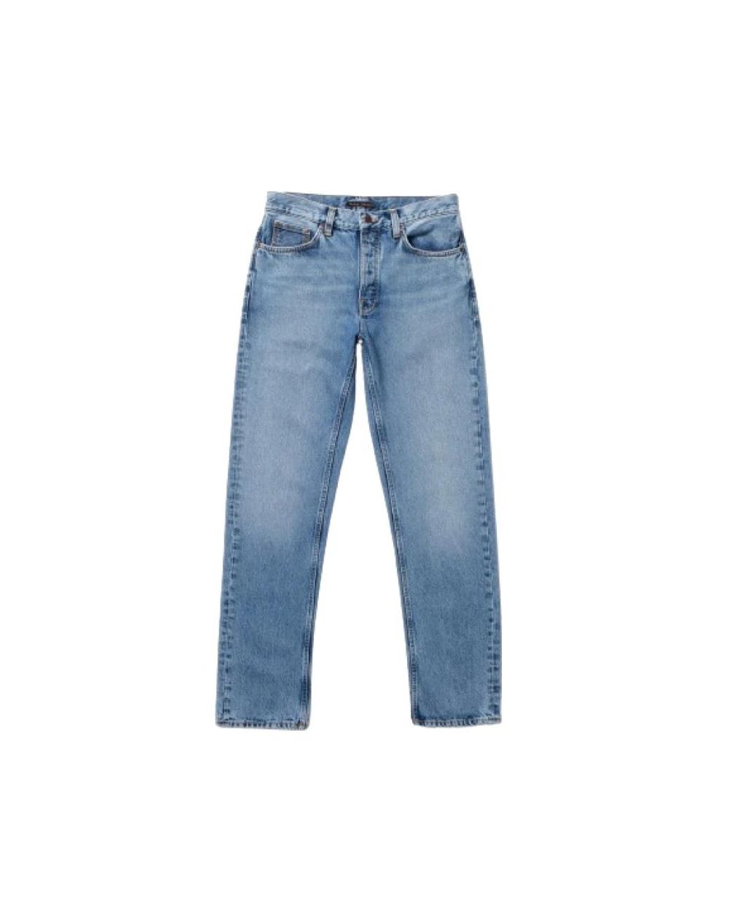 Nudie Jeans Blue Straight Fit Jeans for men