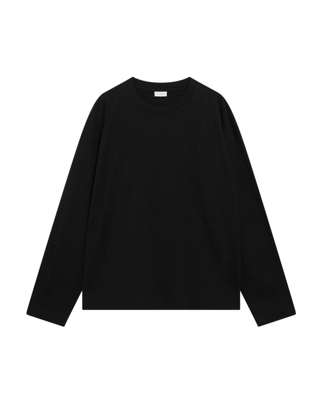 Dries Van Noten Black Long Sleeve T-Shirts for men