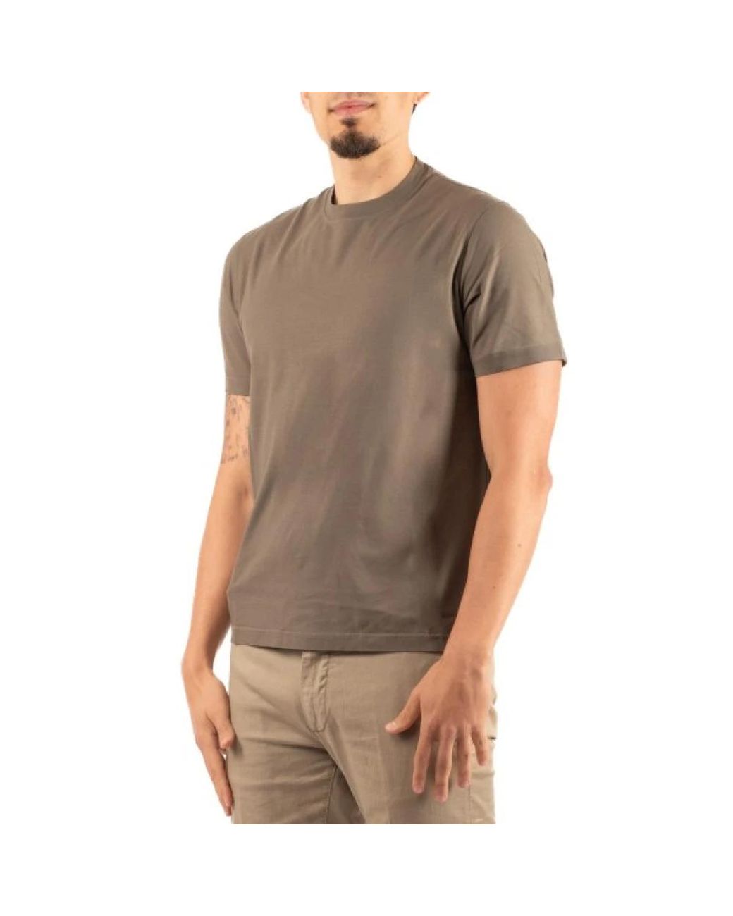FILIPPO DE LAURENTIIS Gray T-Shirts for men