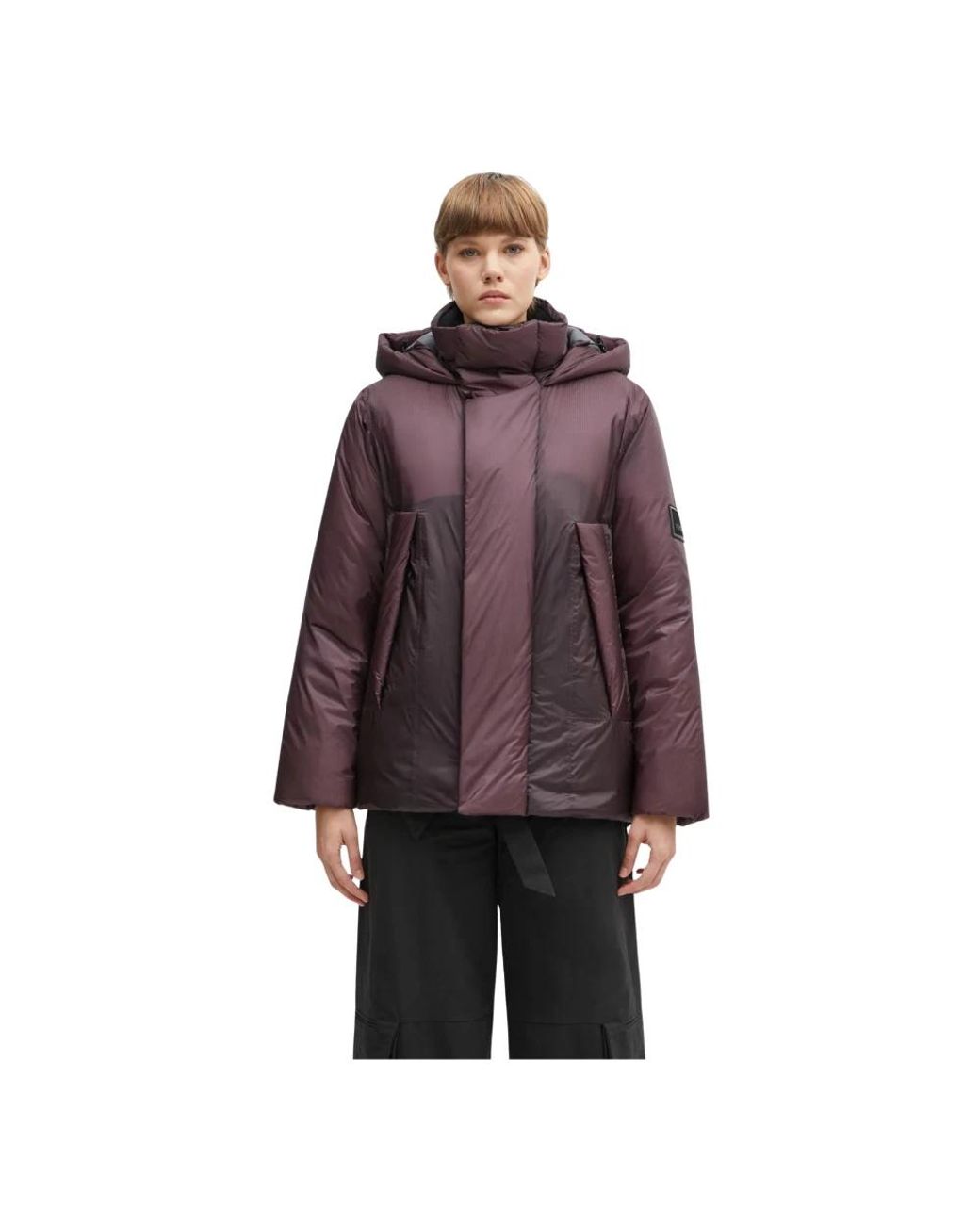 Rains Torna Curve Jacket in het Purple
