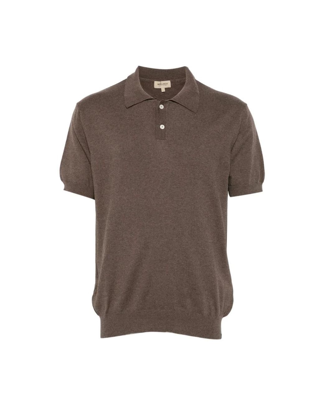 Woolrich Gebreide Polo in het Brown voor heren
