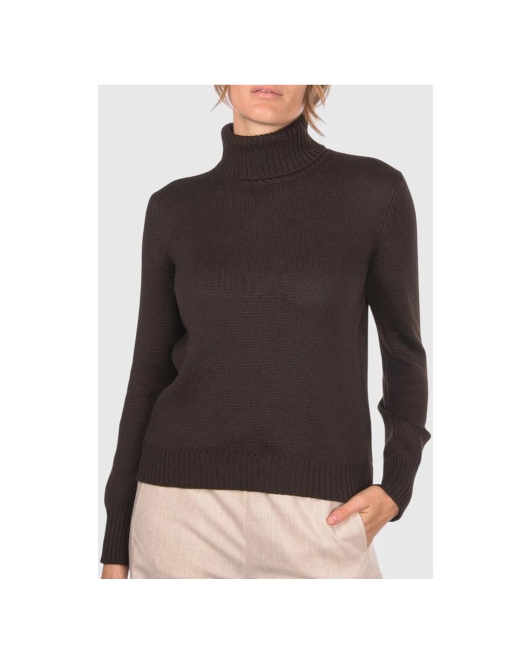 Turtlenecks Gran Sasso de color Brown