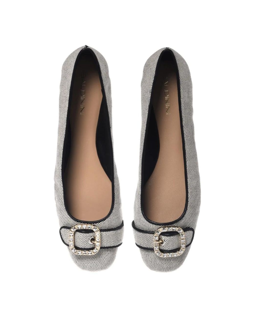Baldinini Gray Ballerina Shoes