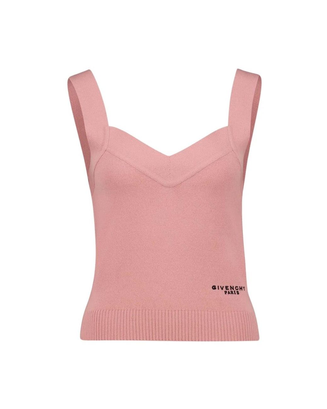 Givenchy Pink V-Neck Knitwear