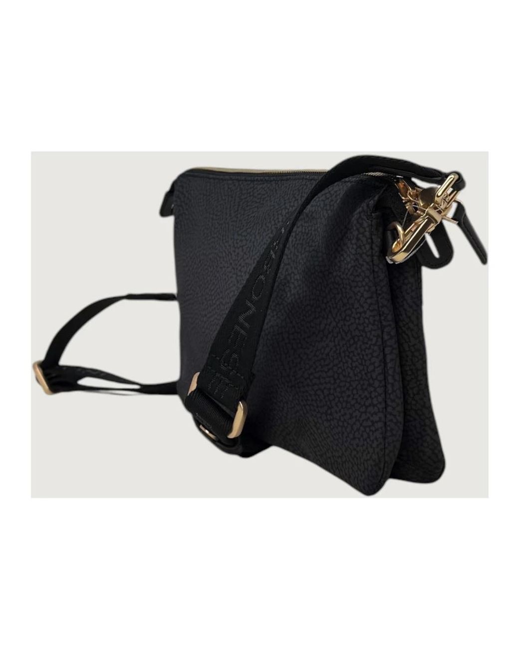 Borbonese Black Borsa Cross Over S