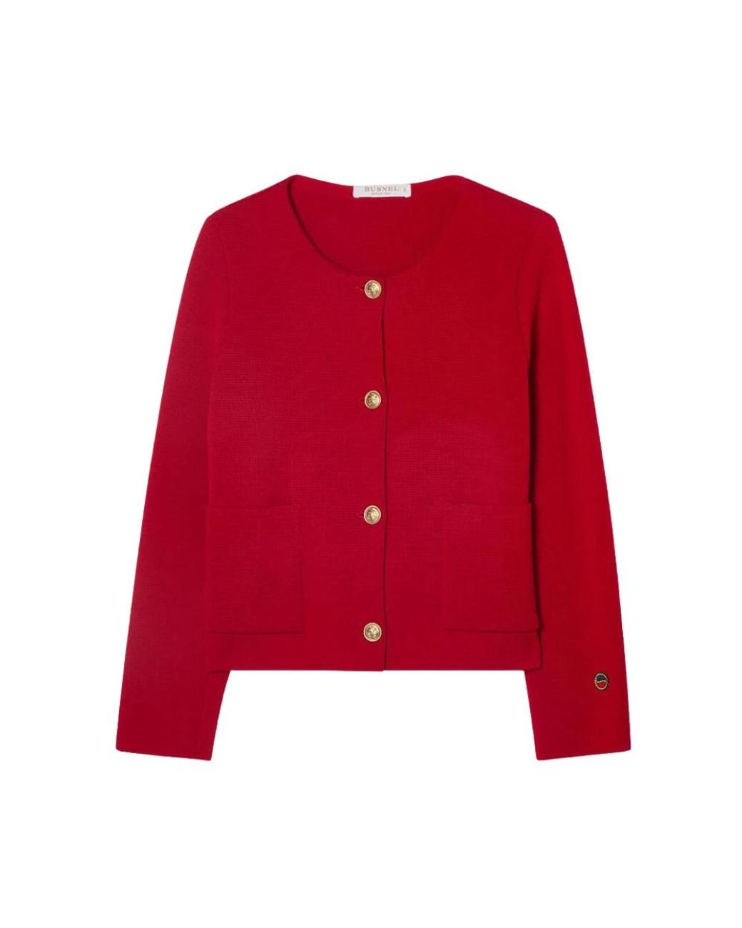BUSNEL Truien & Vesten ,Rood ,Wol Macey Jacket in het Red