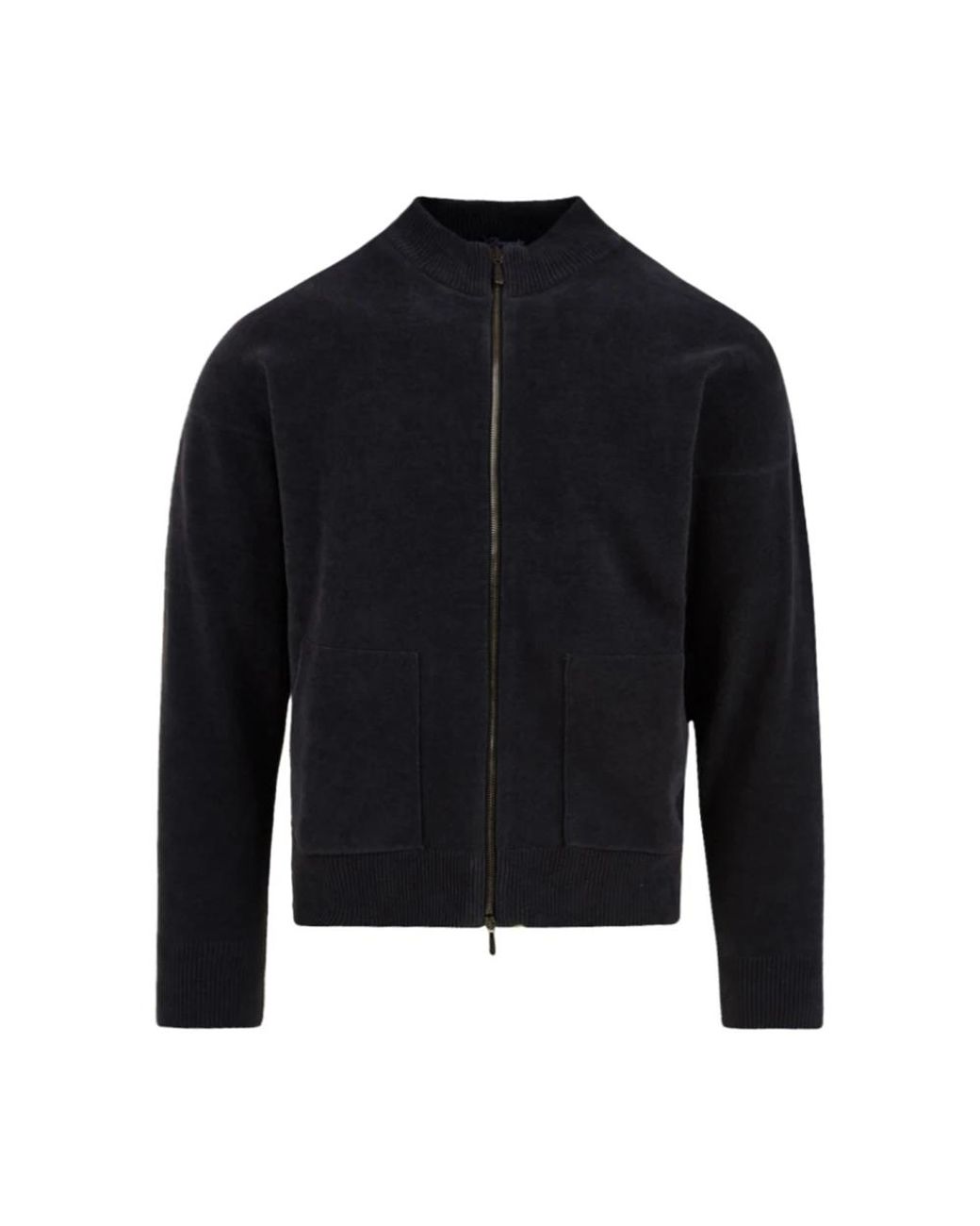 Drumohr Blue Zip-Throughs for men
