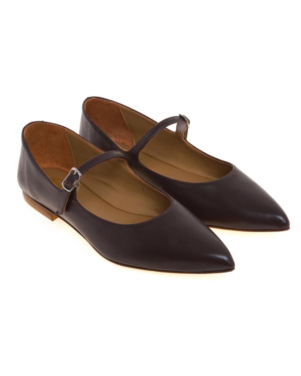 Anna F. Brown Ballerina Shoes